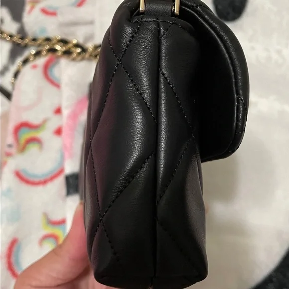 Kate Spade Mini Carey  Black Quilted crossbody - Picture 4 of 7